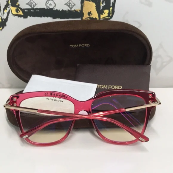 Gucci Red and Black Women's Glasses TF5704-B 066